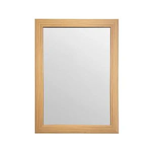 Espejo de Pared Decorativo 40 x 60 cm con Marco Efecto Madera Natural - Campiluz - Imagen 1