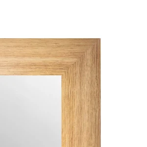 Espejo de Pared Decorativo 40 x 60 cm con Marco Efecto Madera Natural - Campiluz - Imagen 2