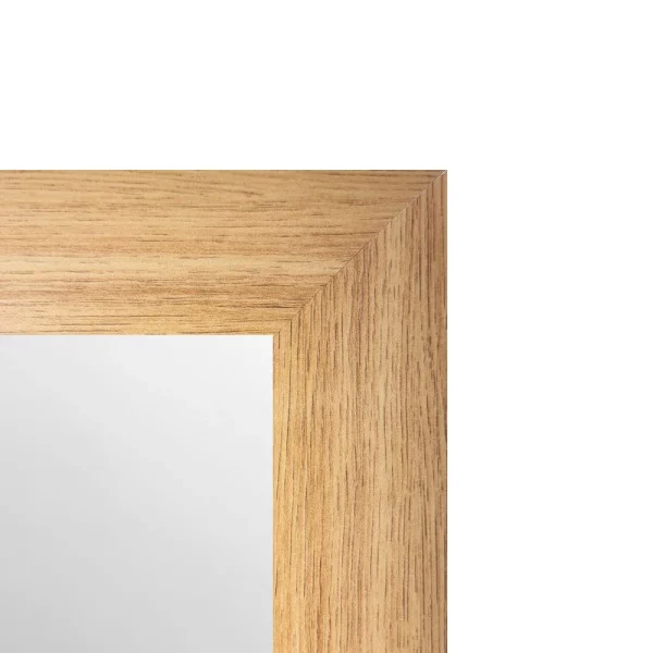 tiendas deco espejo de pared decorativo 40 x 60 cm con marco efecto madera natural campiluz 2