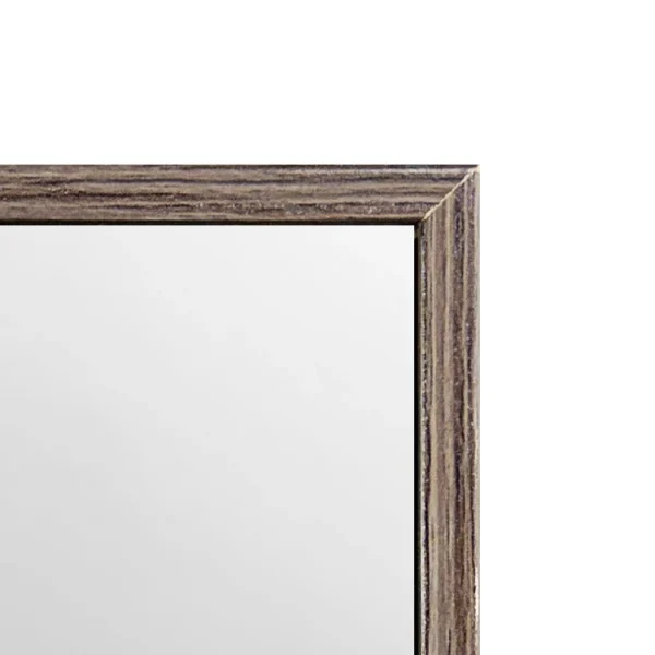 tiendas deco espejo de pared decorativo 50 x 70 cm con marco efecto madera oscura campiluz 2