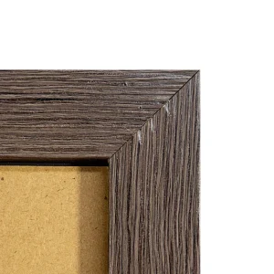 Espejo de Pared Decorativo 50 x 70 cm con Marco Efecto Madera Oscura - Campiluz - Imagen 3