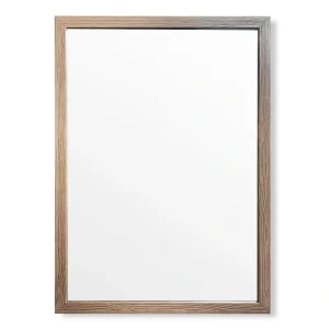 Espejo de Pared Decorativo 50 x 70 cm con Marco Efecto Madera Wengué - Campiluz - Imagen 1