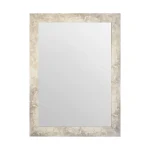 tiendas deco espejo de pared decorativo 50 x 70 cm con marco efecto piedra beige campiluz 1