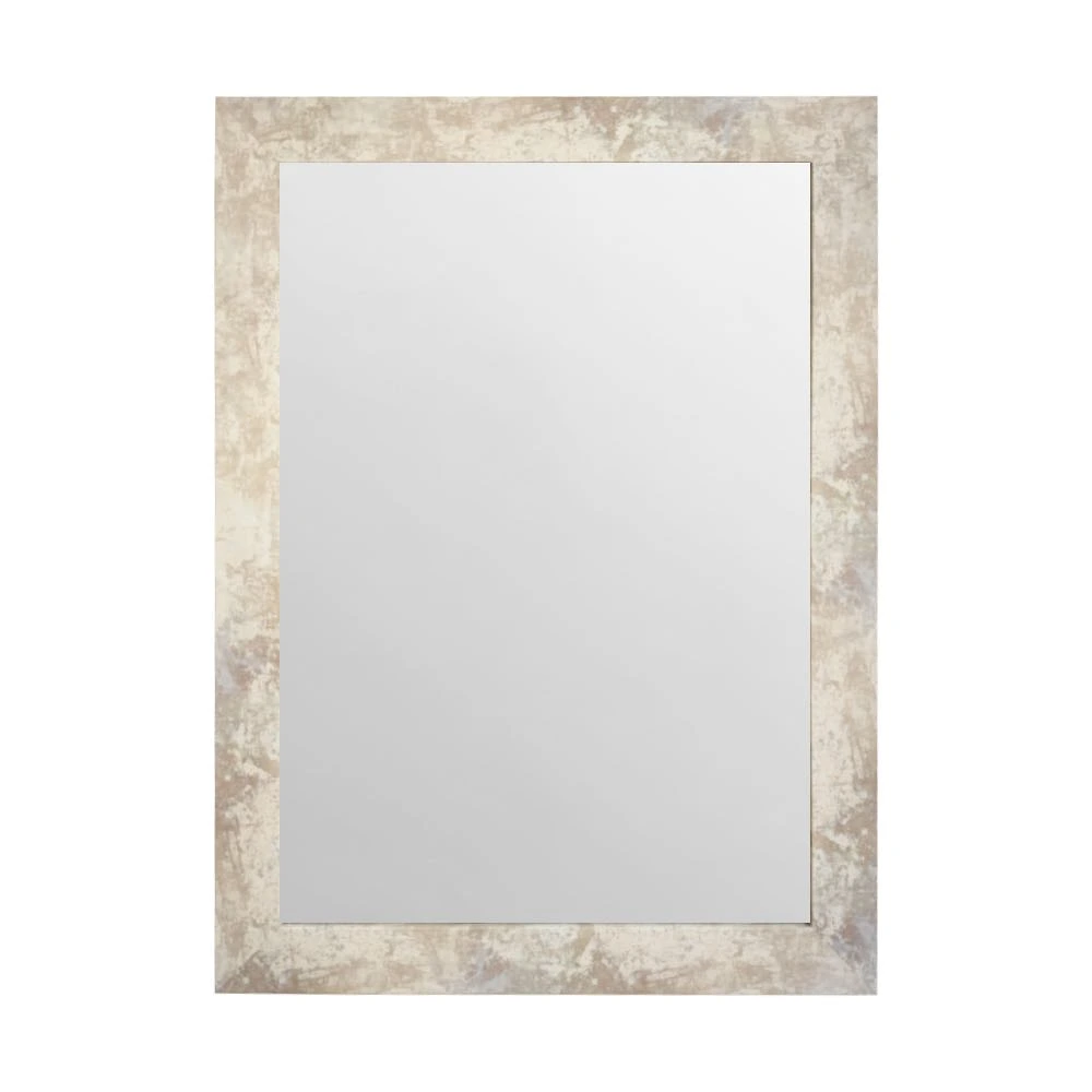 tiendas deco espejo de pared decorativo 50 x 70 cm con marco efecto piedra beige campiluz 1