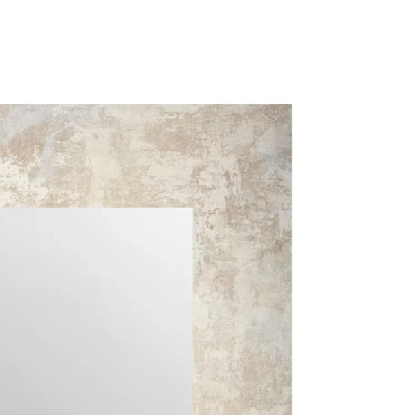 tiendas deco espejo de pared decorativo 50 x 70 cm con marco efecto piedra beige campiluz 2