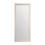 tiendas deco espejo de pared decorativo rectangular 30 x 80 cm con marco de madera natural clara campiluz 1