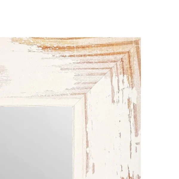 tiendas deco espejo decorativo cuadrado 40 x 40 cm con marco blanco envejecido campiluz 2