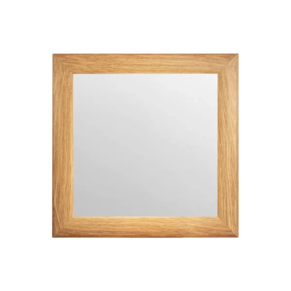 tiendas deco espejo decorativo cuadrado 40 x 40 cm con marco de madera natural campiluz 1