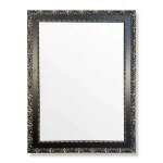 tiendas deco espejo decorativo de pared 50 x 70 cm con marco clasico negro y detalles dorados campiluz 1