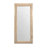tiendas deco espejo decorativo rectangular 30 x 80 cm con marco de madera natural lisa campiluz 1