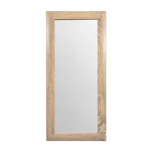 Espejo Decorativo Rectangular 30 x 80 cm con Marco de Madera Natural Lisa - Campiluz - Imagen 1