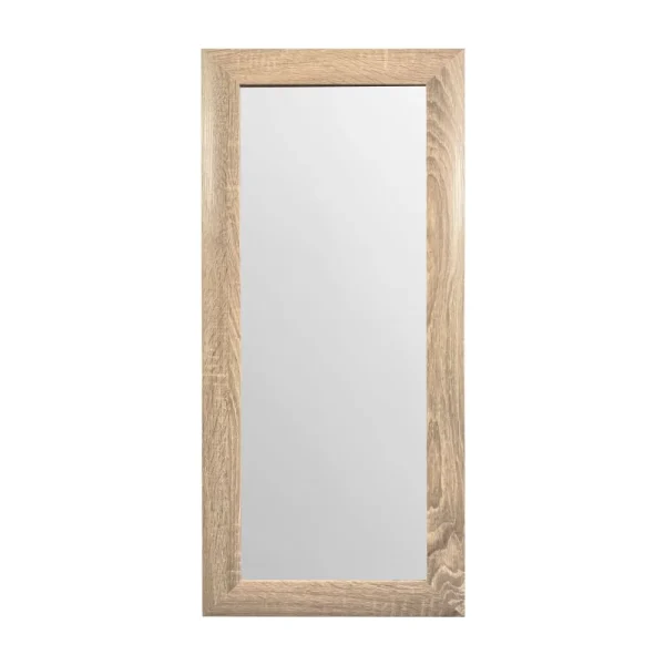 tiendas deco espejo decorativo rectangular 30 x 80 cm con marco de madera natural lisa campiluz 1