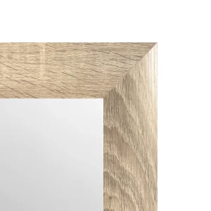 Espejo Decorativo Rectangular 30 x 80 cm con Marco de Madera Natural Lisa - Campiluz - Imagen 2