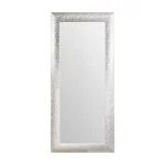 tiendas deco espejo decorativo rectangular 30 x 80 cm con marco plateado texturizado campiluz 1