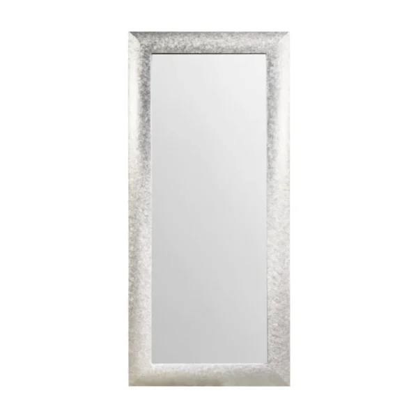 tiendas deco espejo decorativo rectangular 30 x 80 cm con marco plateado texturizado campiluz 1