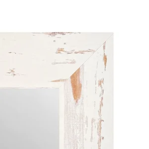 Espejo Decorativo Rectangular 40 x 60 cm con Marco Blanco Envejecido - Campiluz - Imagen 2