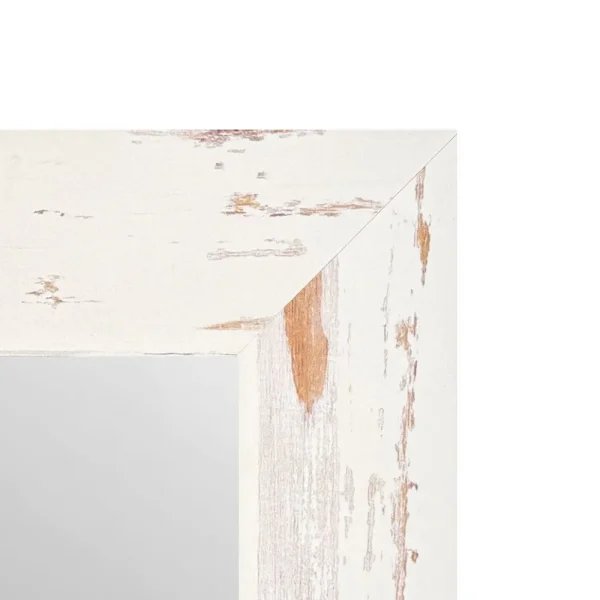tiendas deco espejo decorativo rectangular 40 x 60 cm con marco blanco envejecido campiluz 2