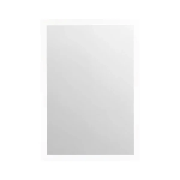 tiendas deco espejo decorativo rectangular 40 x 60 cm con marco blanco liso campiluz 1