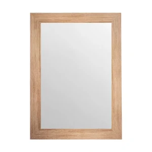 Espejo Decorativo Rectangular 40 x 60 cm con Marco de Madera Natural - Campiluz - Imagen 1