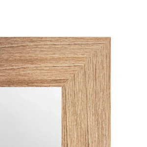 Espejo Decorativo Rectangular 40 x 60 cm con Marco de Madera Natural - Campiluz - Imagen 2