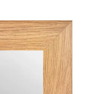 Espejo Decorativo Rectangular 40 x 60 cm con Marco de Madera Natural Clara - Campiluz - Imagen 2