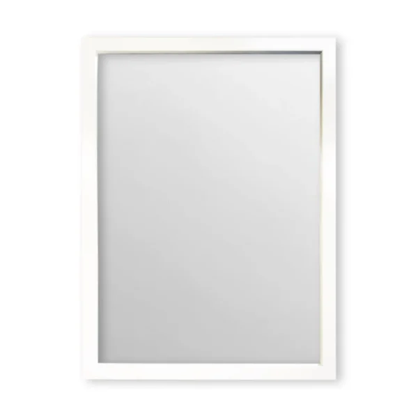 tiendas deco espejo decorativo rectangular 50 x 70 cm con marco blanco liso campiluz 1