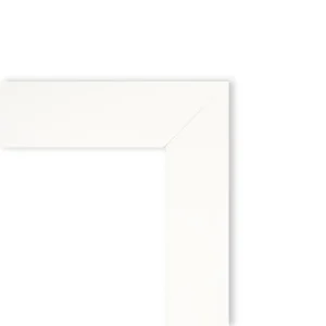 Espejo Decorativo Rectangular 50 x 70 cm con Marco Blanco Liso - Campiluz - Imagen 2