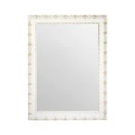 tiendas deco espejo decorativo rectangular 50 x 70 cm con marco blanco ornamentado envejecido campiluz 1