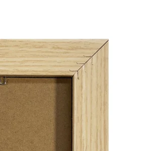 Espejo Decorativo Rectangular 50 x 70 cm con Marco de Madera Tono Claro - Campiluz - Imagen 3