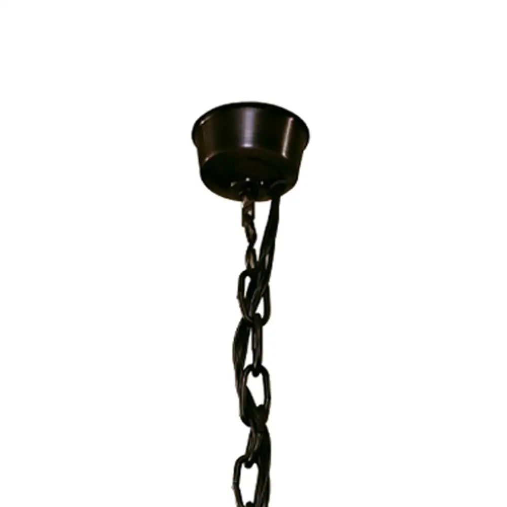 Portalámparas de techo colgante 4 luces yuguilo corto con pantallas textiles Campiluz detalle estructura