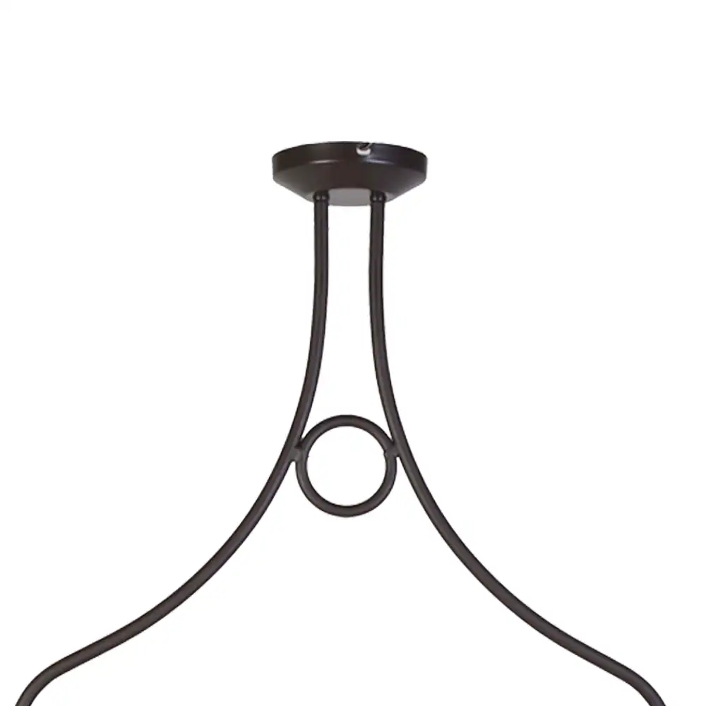 Portalámparas de techo colgante Napo doble con pantallas textiles Campiluz detalle estructura